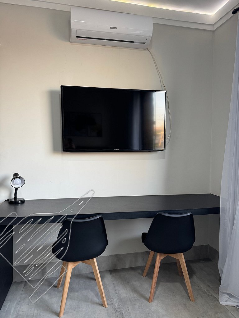 Duplo Luxo com Frigobar e Vista Nascer do Sol