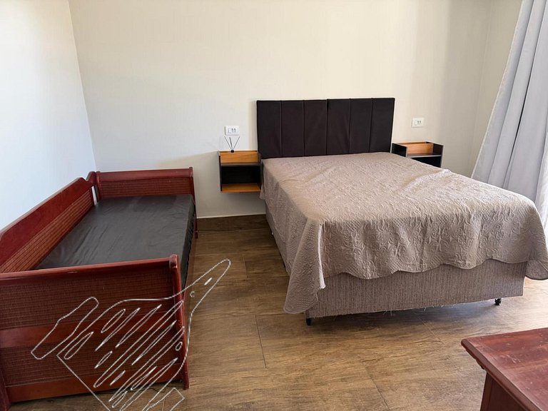 Duplo Luxo com Frigobar, Acesso ao Jardim - Térreo